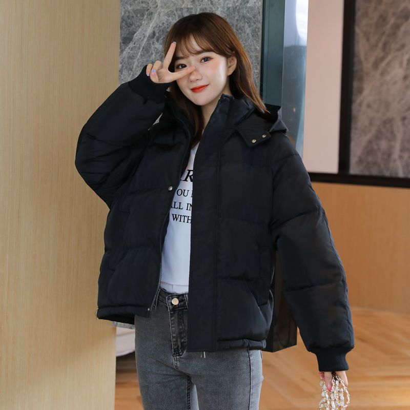 雅鹿羽绒羽绒服女短款冬季2023新款韩版学生面包服棉袄宽松加厚棉