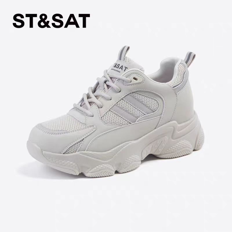 St&Sat/星期六厚底老爹鞋2024春季新款时尚休闲运动鞋SSC1112501