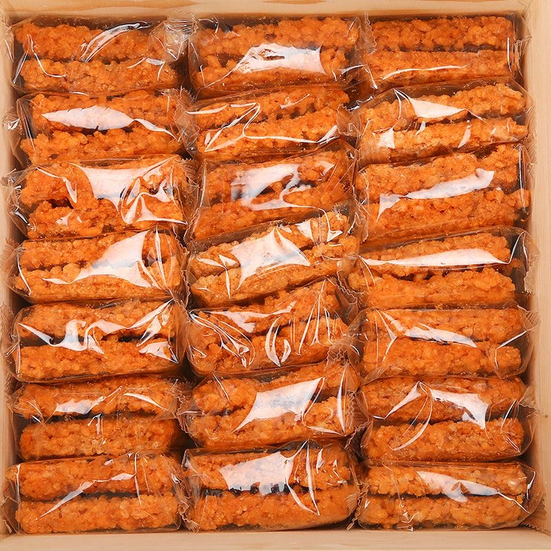 蟹香咸蛋黄糯米锅巴蟹黄零食办公室休闲小吃食品开袋即食酥脆食品