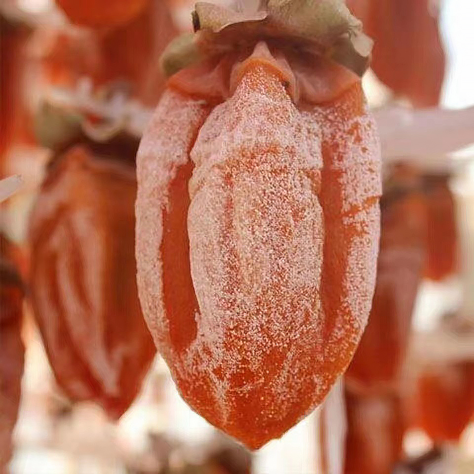 广西晾晒吊柿子饼流心柿饼独立小包装霜降吊柿非陕西富平美味柿饼