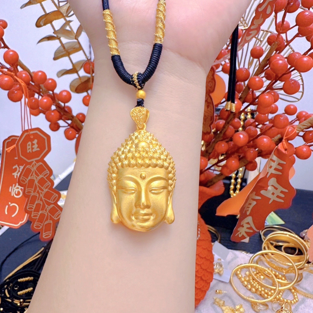 铜合金项链 精工新款佛头时尚精致百搭款项链毛衣链