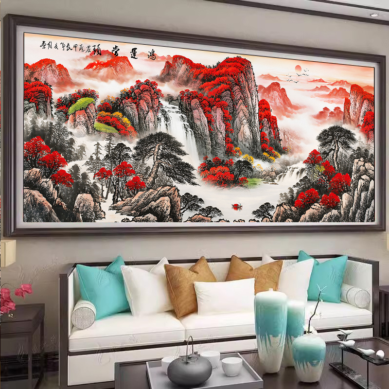 皇室蒙娜丽莎年轻人十字绣2025新款客厅大幅爆款鸿运当头手工刺绣