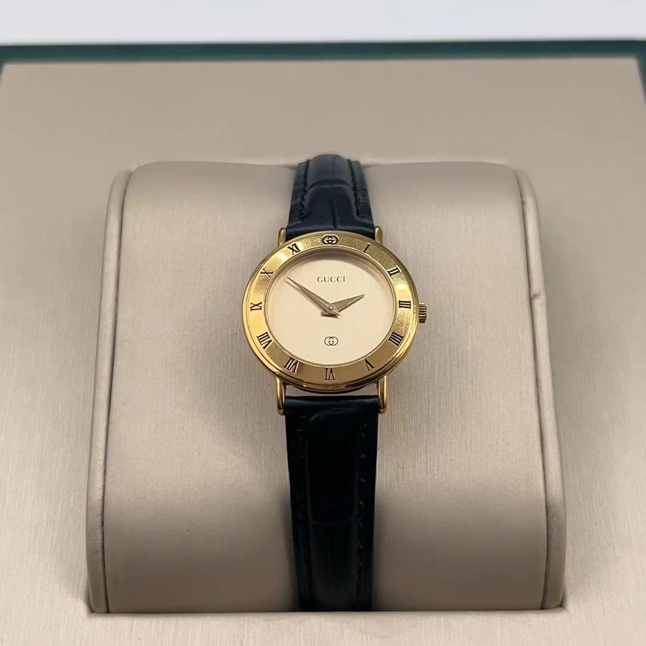 95新 GUCCI/古驰  石英腕表25mm/公价18999/WH5351