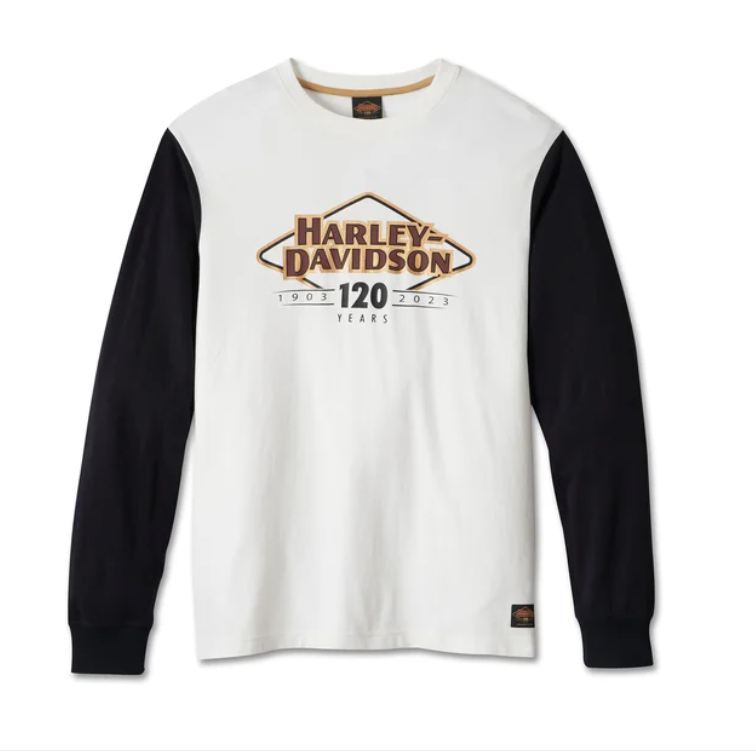 哈雷男士长袖T恤衫