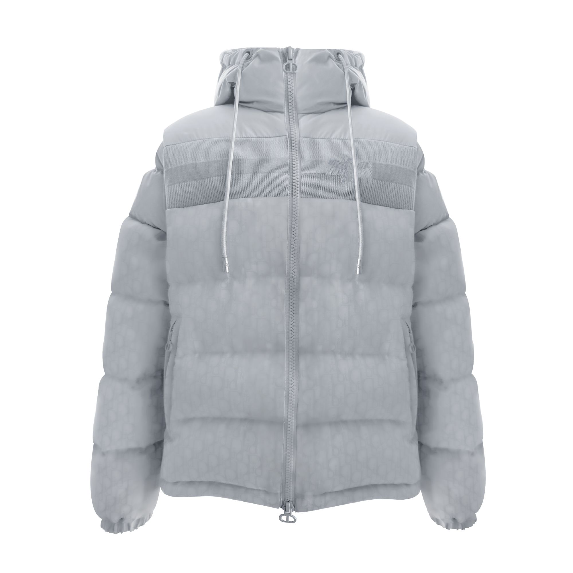 2025早秋设计师新款可拆卸手袖变马甲老花连帽绒外套 A8073