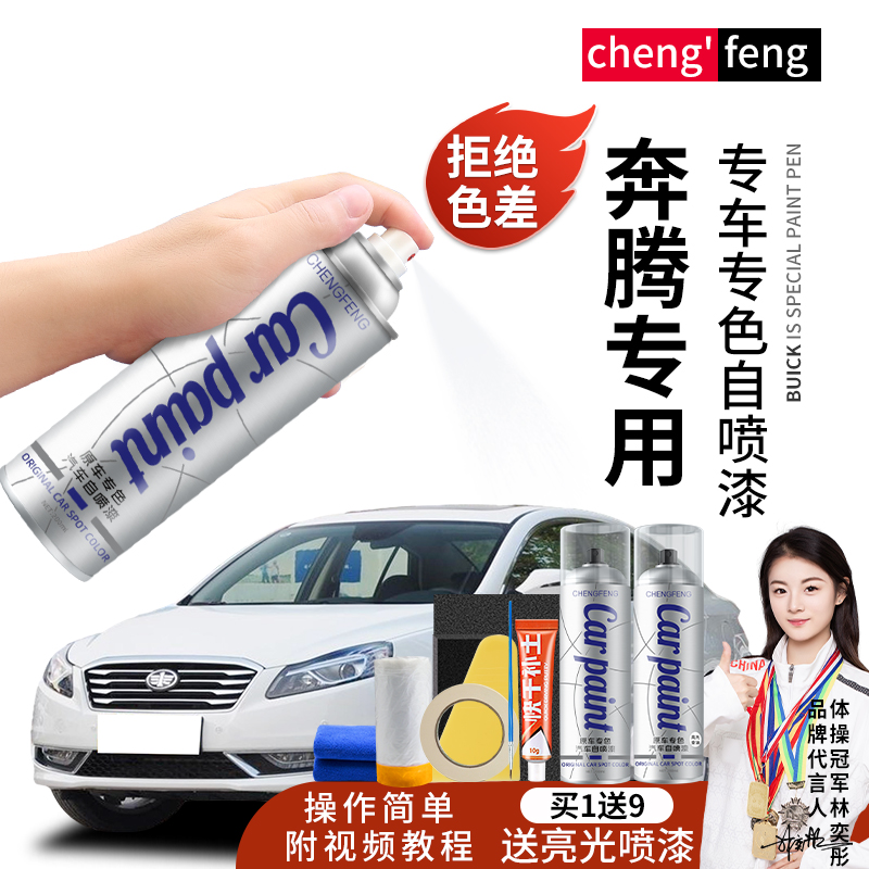 59.奔腾颜色奔腾t77x40x80b50b30t99b70汽车专用划痕修复手喷漆