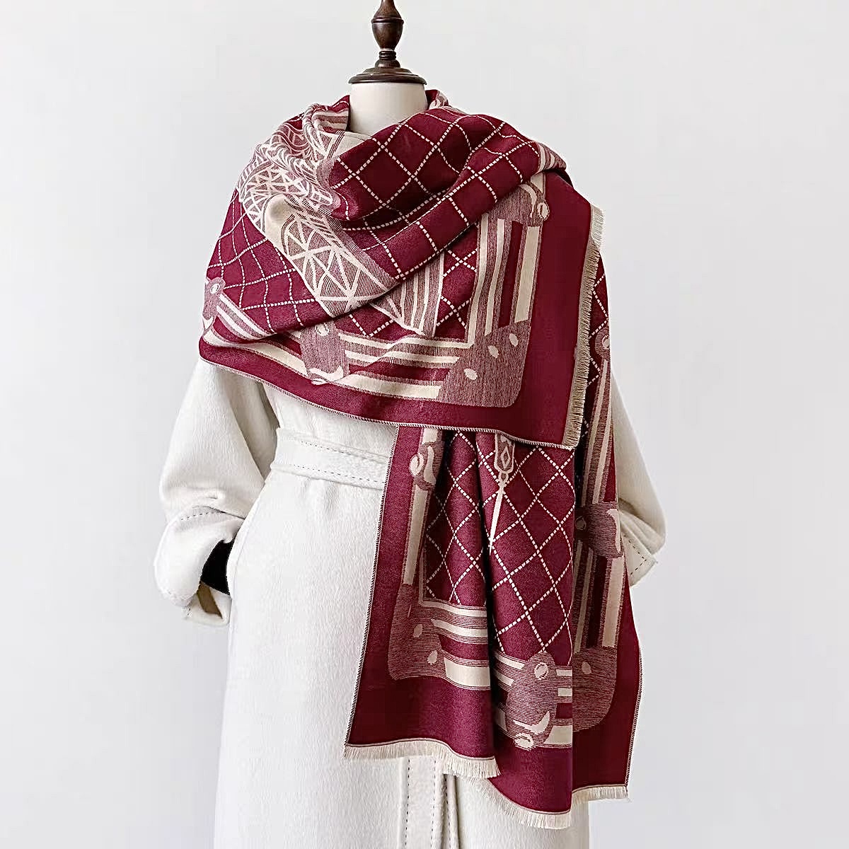 欧美外贸轻奢时尚围巾丝巾A