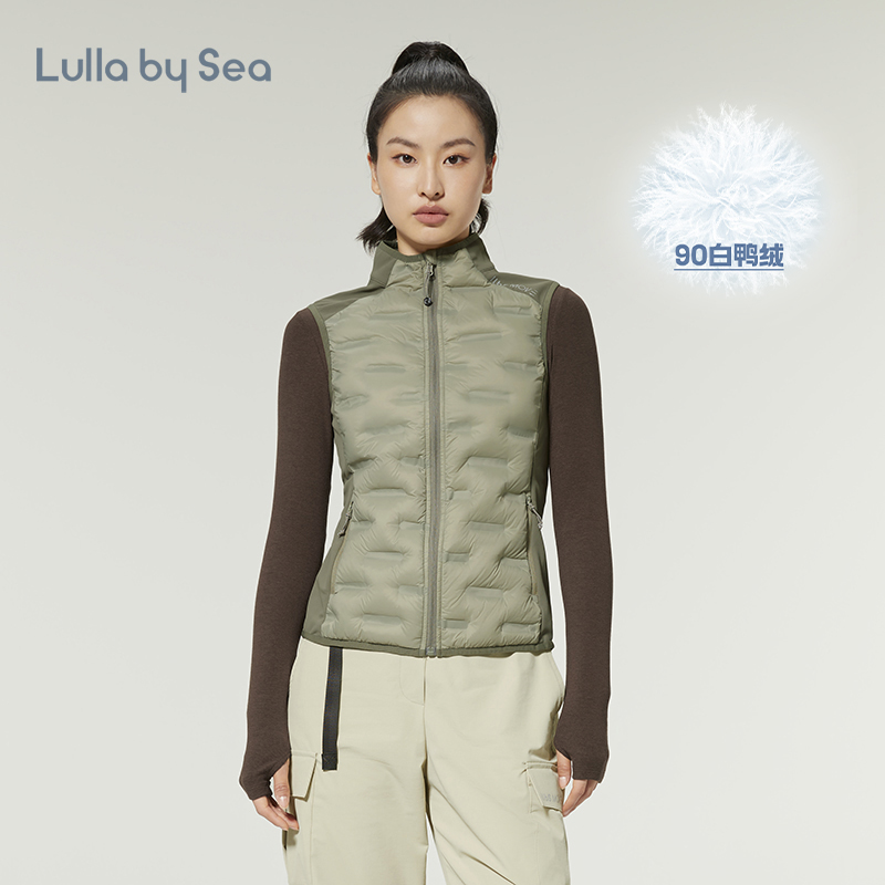 Lulla by Sea| Lightwarm 男女同款轻暖羽绒马甲立领户外骑行