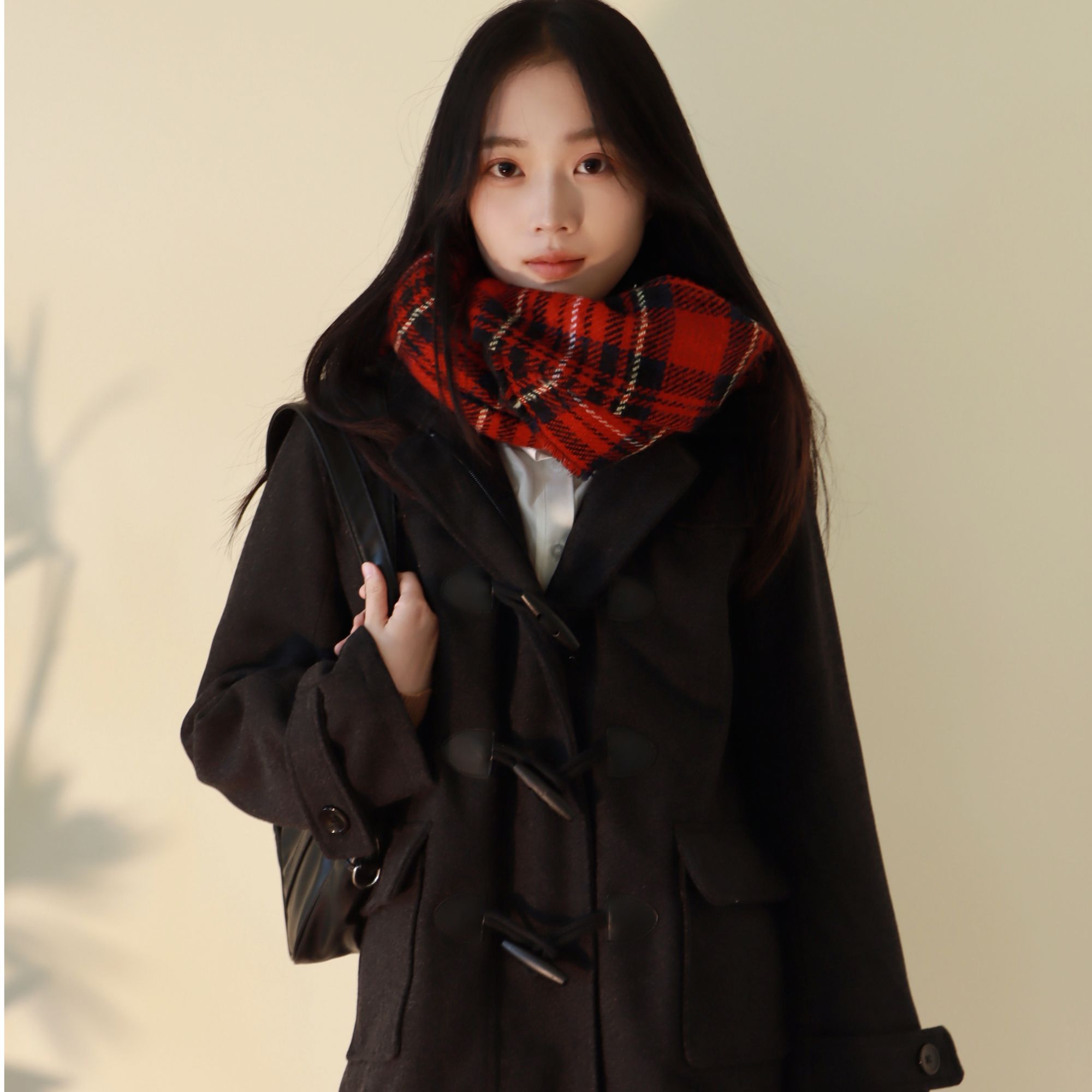 【羊毛大衣】麻薯JK制服毛呢外套校供牛角扣羊毛大衣