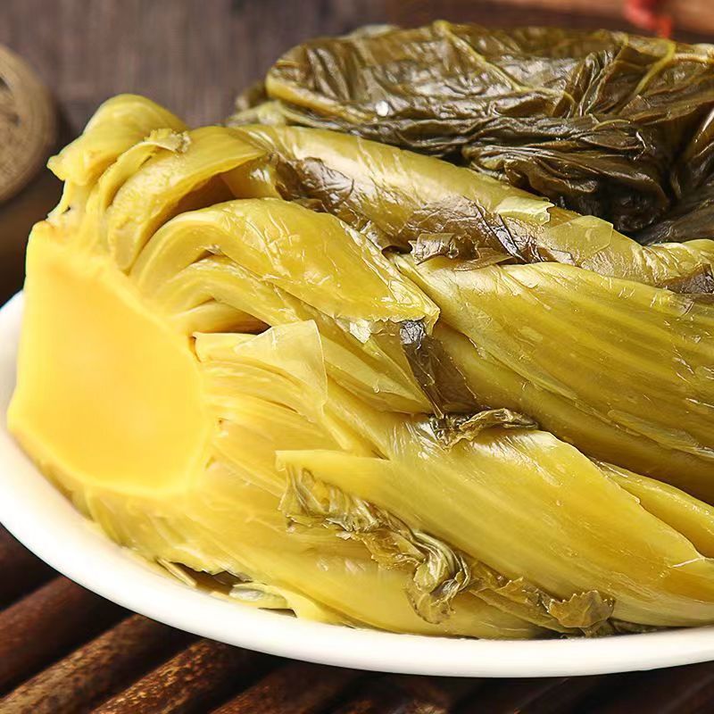 湘舟湖南鱼酸菜0.2kg 家庭装泡青菜咸菜盐水腌菜袋装咸菜批发商用