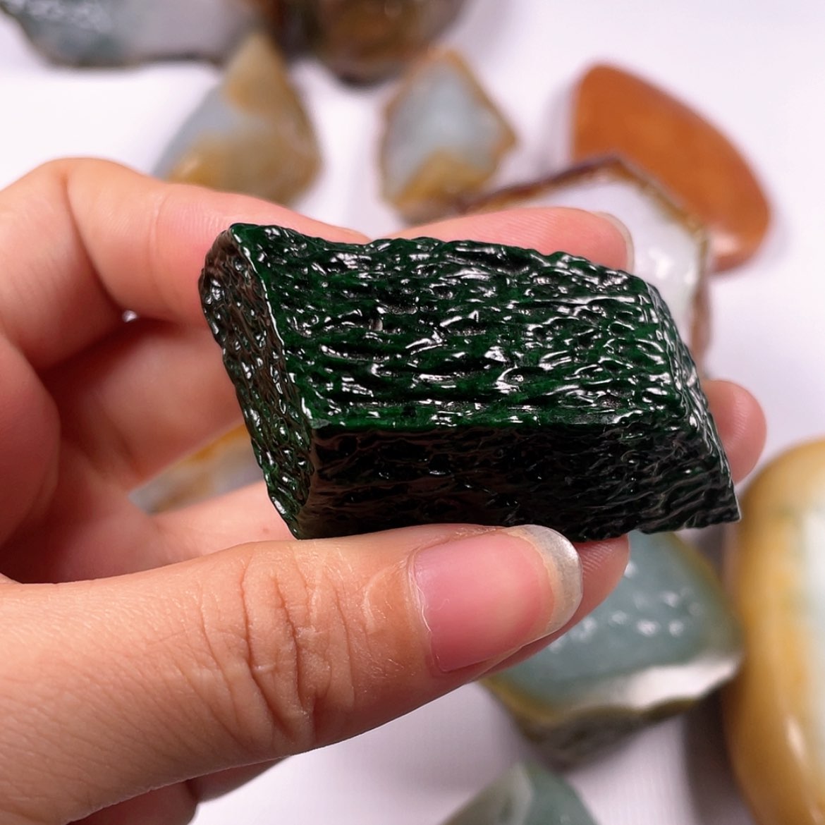 【闪购商品】定制翡翠未镶嵌臣*鹏