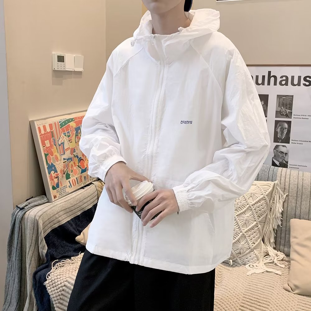 韩版防紫外线凉感户外防晒风衣外套早秋长袖休闲百搭潮流宽松男女