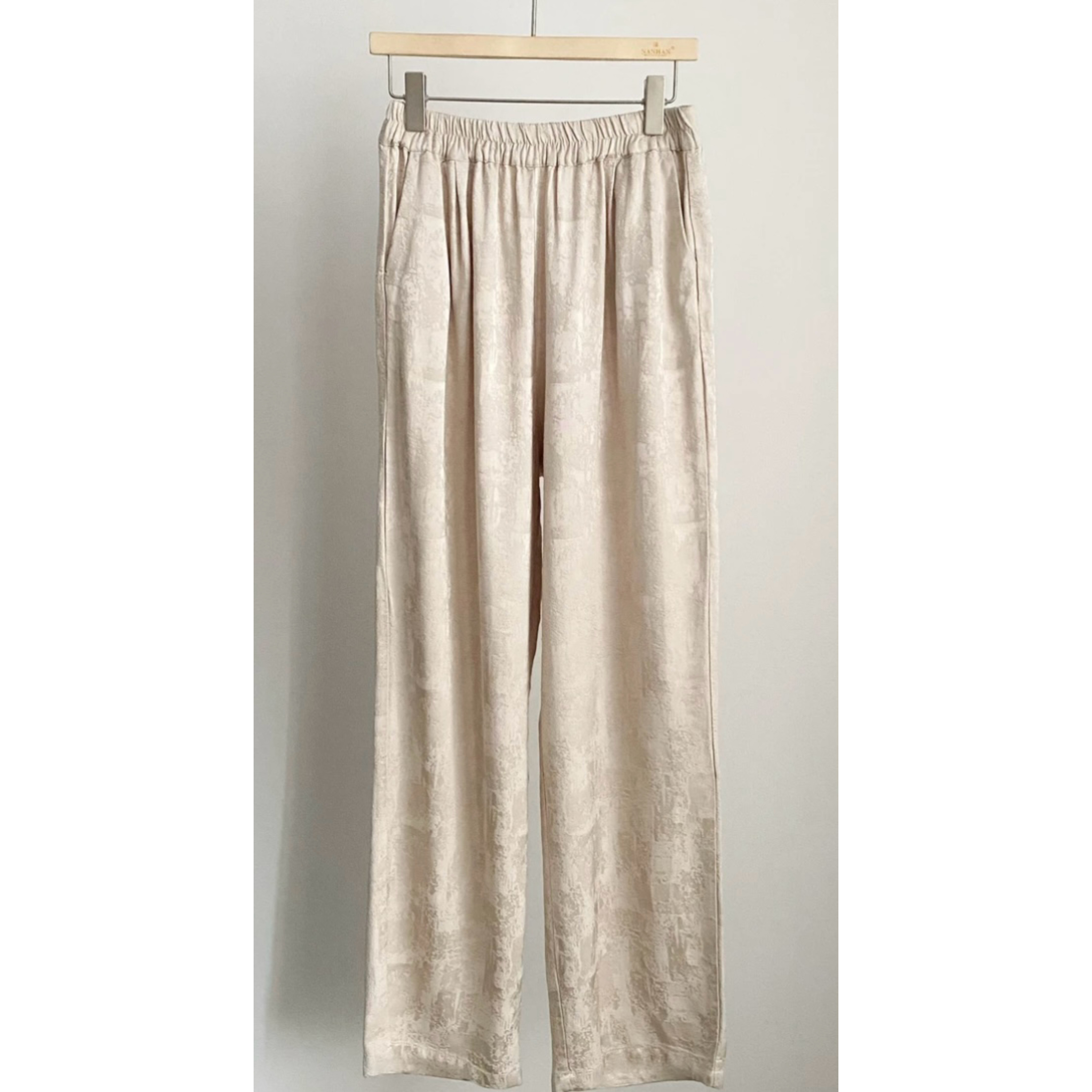 （0309）新款国风裤子高腰垂坠感百搭显瘦