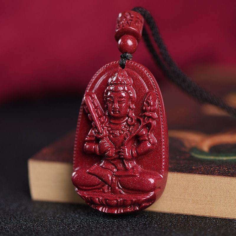 正品高含量朱砂紫金砂简约光版十二生肖吊坠（中号）