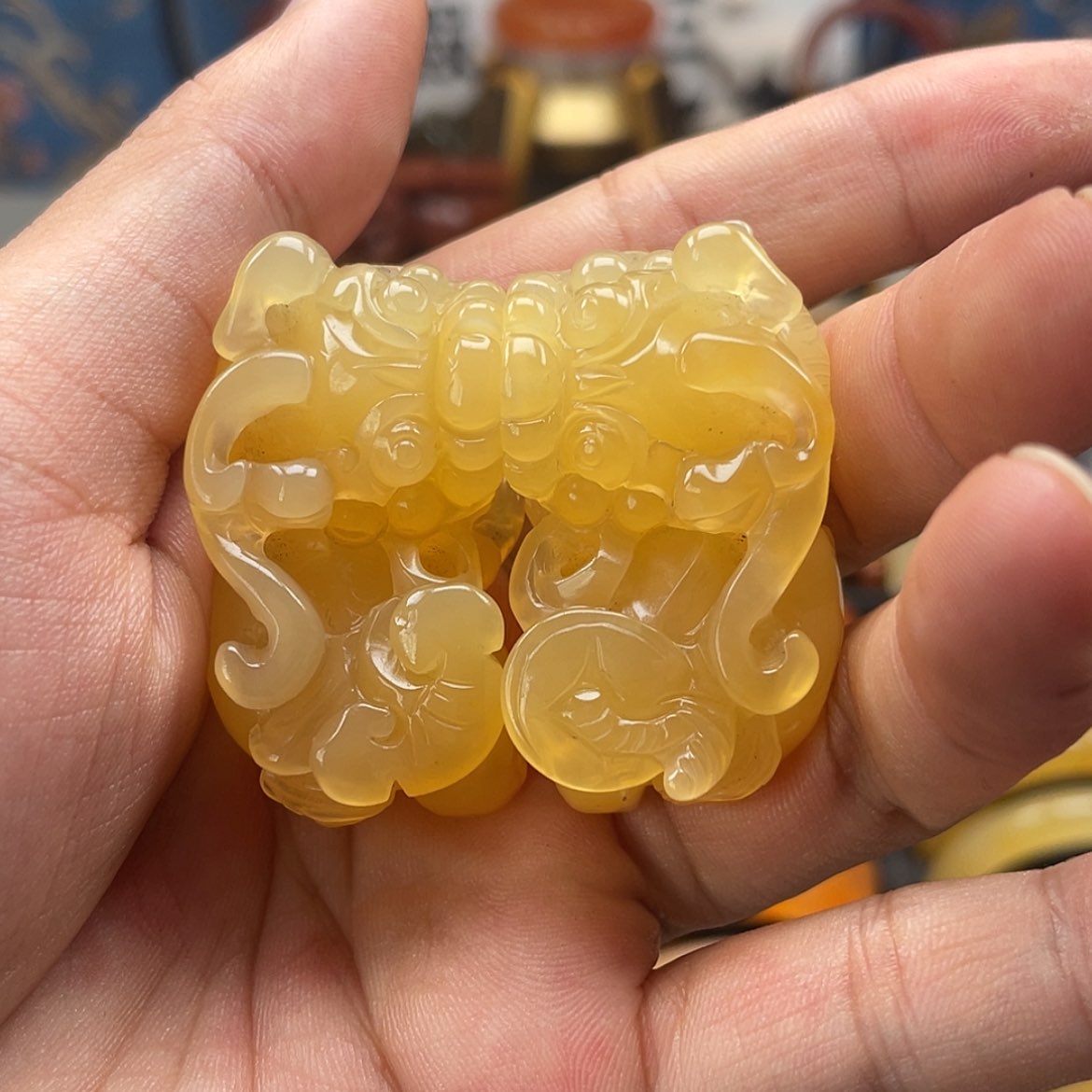 【闪购商品】石英质玉（黄龙玉）吊坠(不含链)未镶嵌美****）
