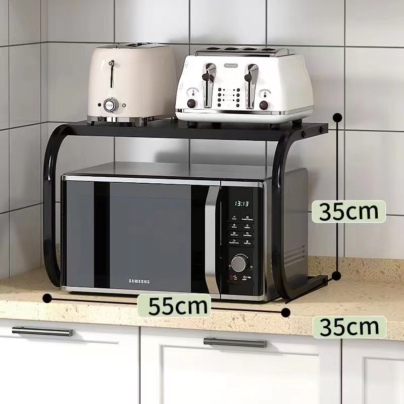 【小扬哥推荐】厨房微波炉烤箱置物架可调料架加厚加大双层家用桌