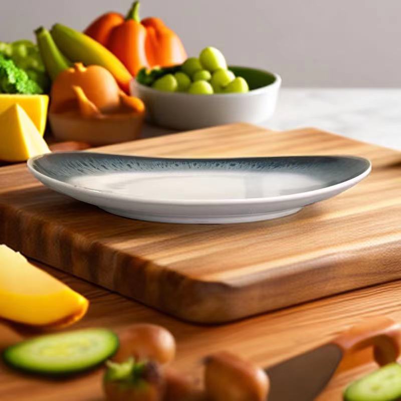 微瑕0612A3 11英寸创意窑变意面牛排意面盘