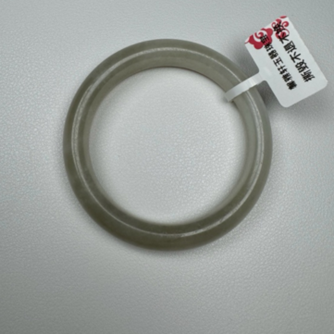 天然和田玉手镯圈口52+13