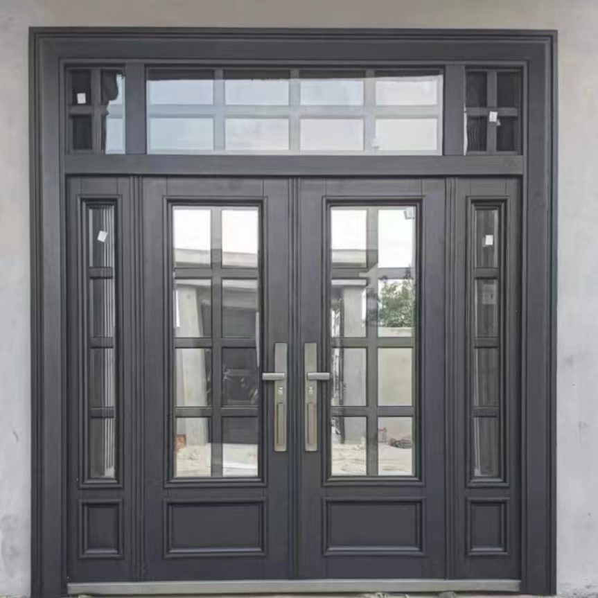 容晟品牌四开玻璃拼接别墅入户门