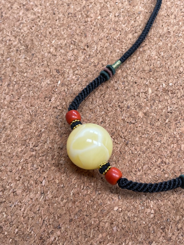 22.3m➕天然原矿琥珀蜜蜡锁骨链