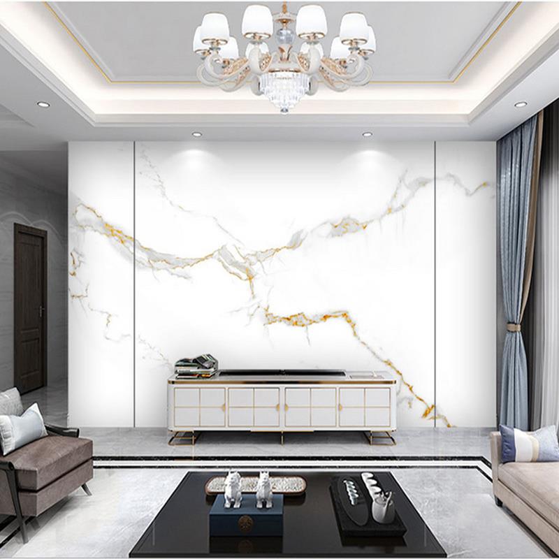 碳晶板大板电视背景墙仿大理石竹木纤维集成墙客厅板护墙板碳岩板