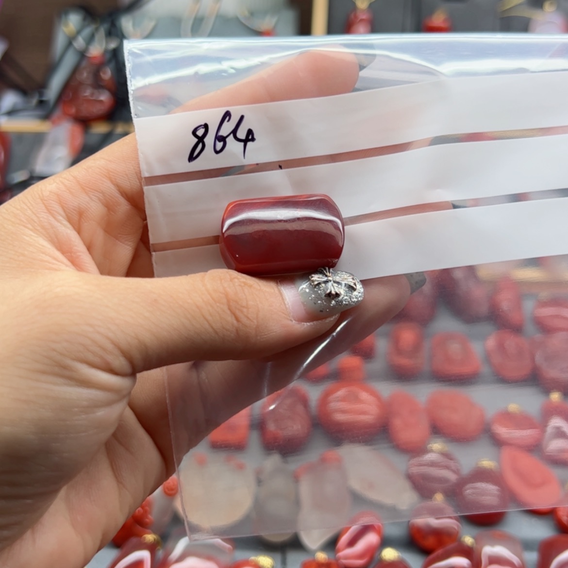 【闪购商品】南红玛瑙配饰未镶嵌皮*