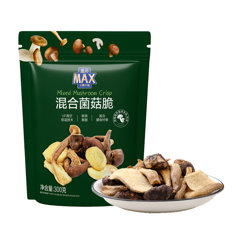 盒马MAX 混合菌菇脆 300g