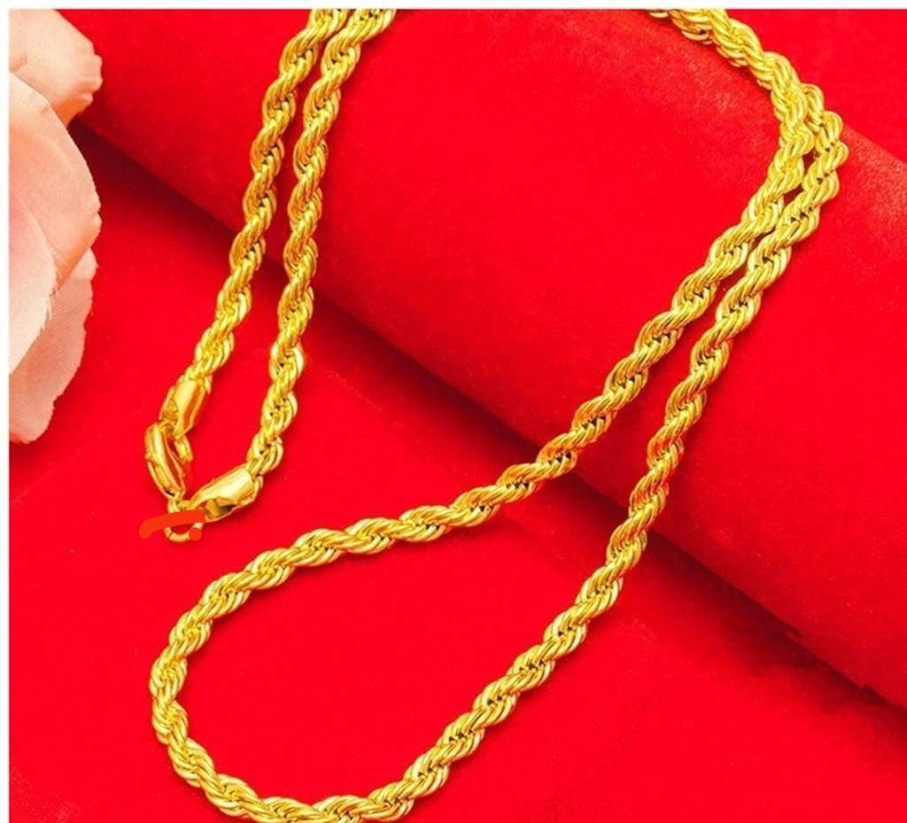 合金项链 （麻花款）抖音好物精品轻奢时尚饰品霸气百搭