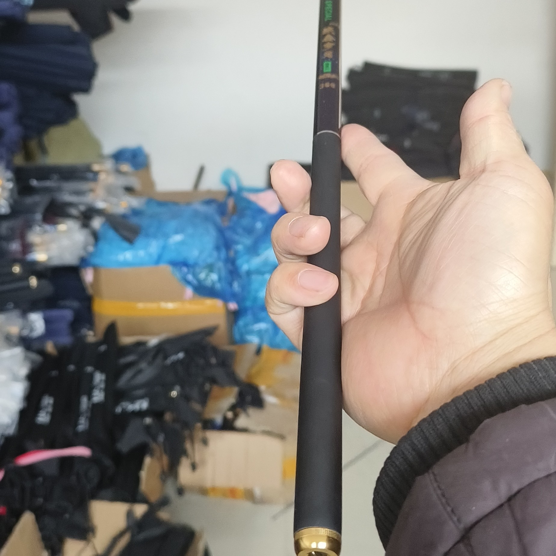 超短钓鱼竿收缩55公分到68公分纯碳素材质二八调