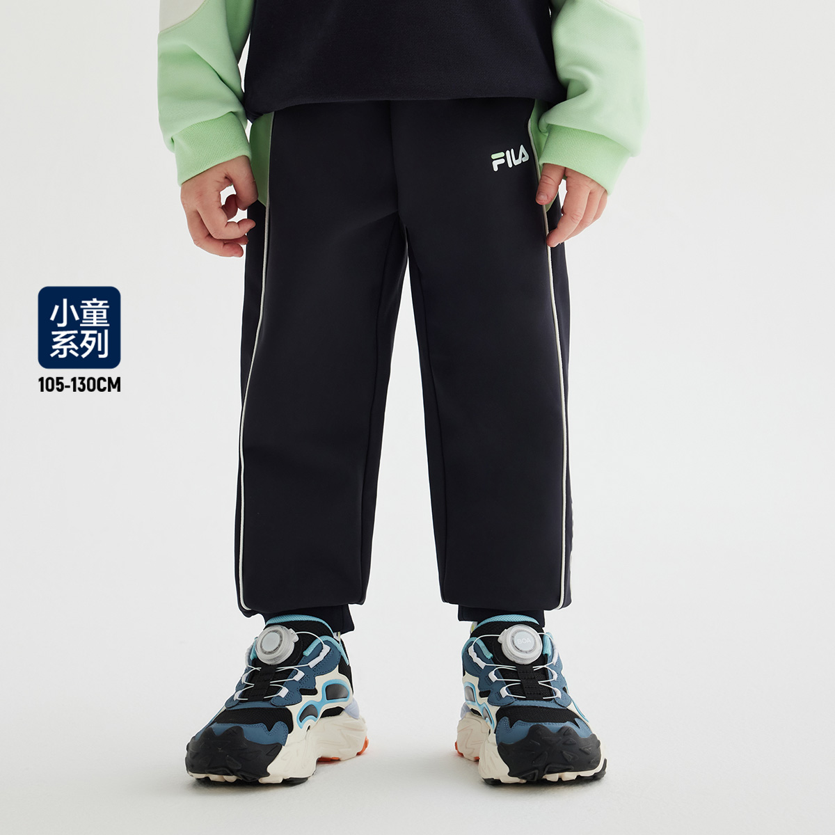 【经典运动长裤】FILA斐乐儿童小童童装百搭时尚卫裤K11B411801F