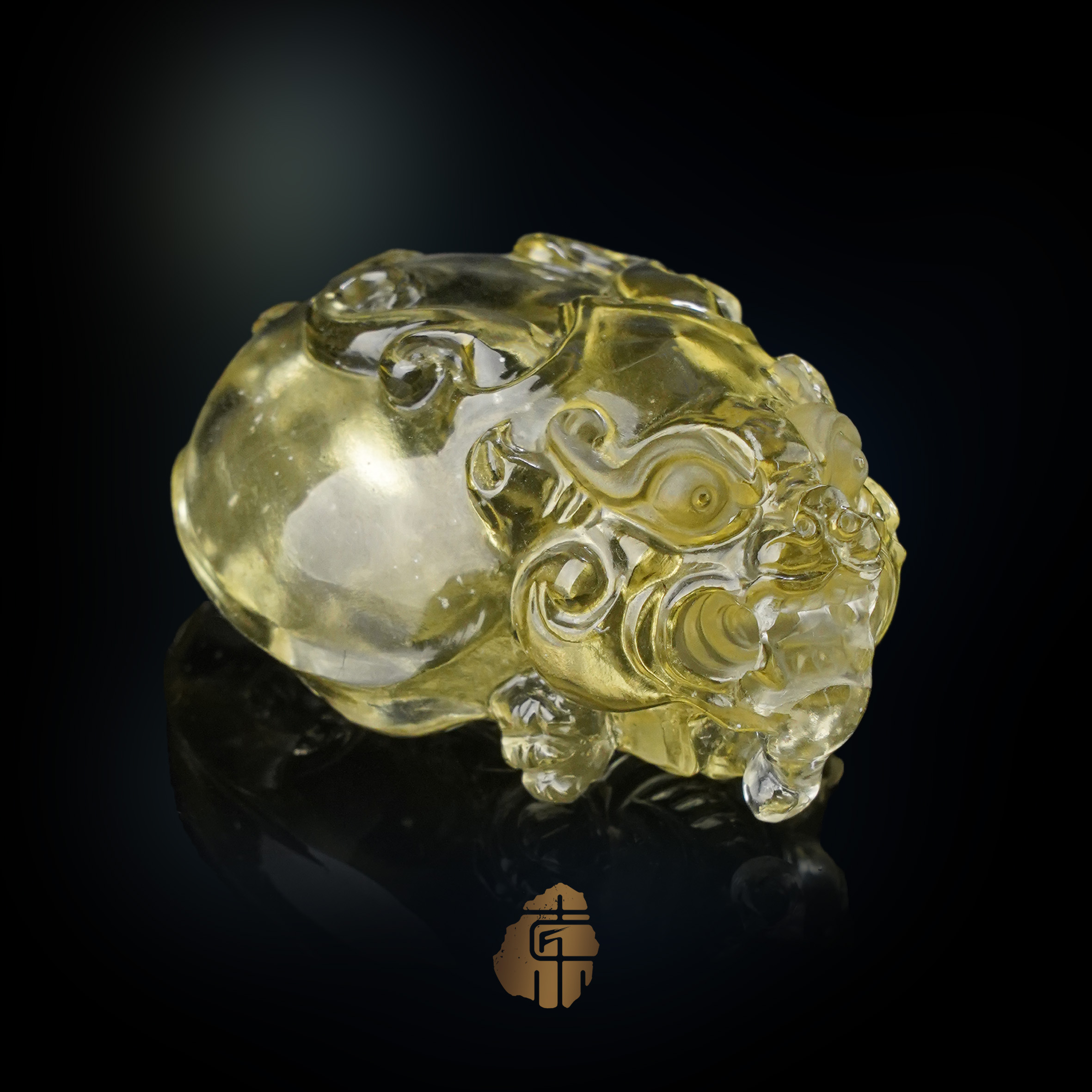 【小行星制艺】陨石手雕龙龟摆件瑞兽招财纳福能量平衡稳重坚韧