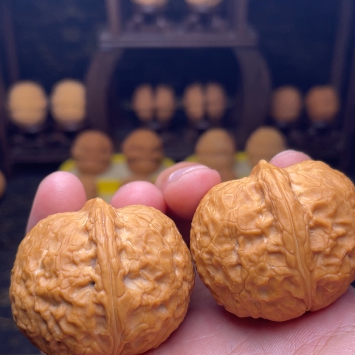 【闪购商品】文玩核桃吊坠淡**烟16N