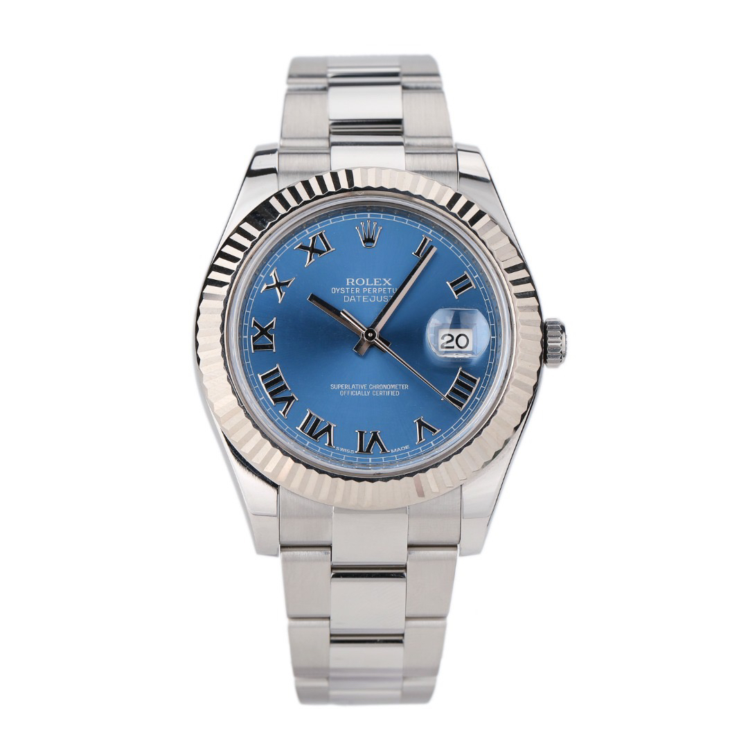 99新 Rolex/劳力士 奢侈品/日志116334蓝盘罗马41mm单表