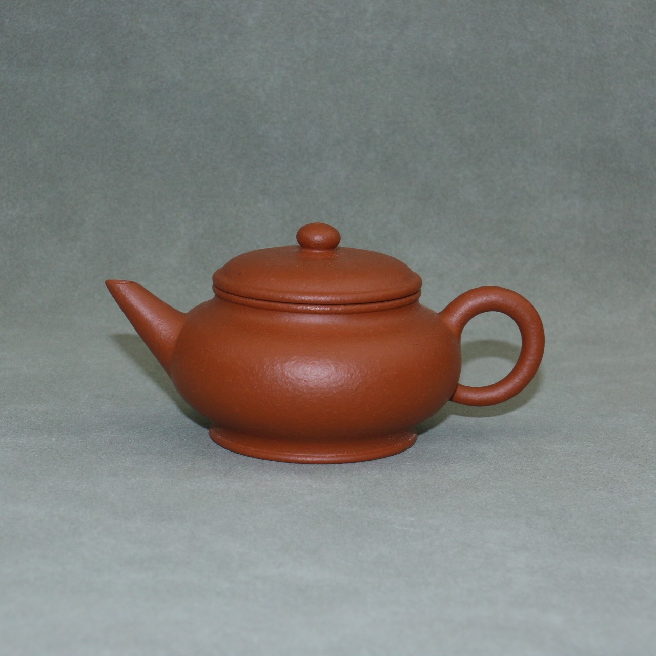 扁水平紫砂壶梨皮朱泥真然堂紫砂20目手工泥小品容量130cc茶壶