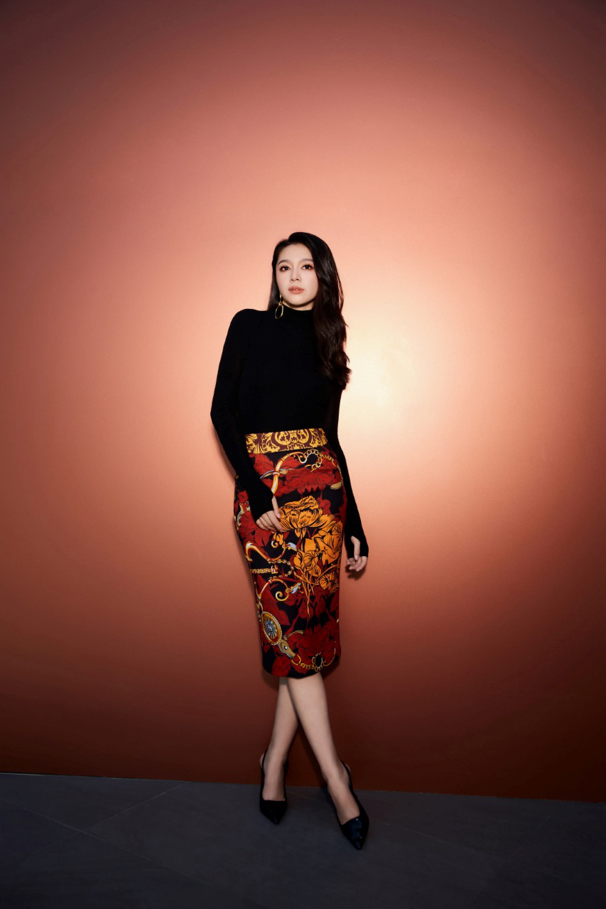 诺苏荷花气质半身裙