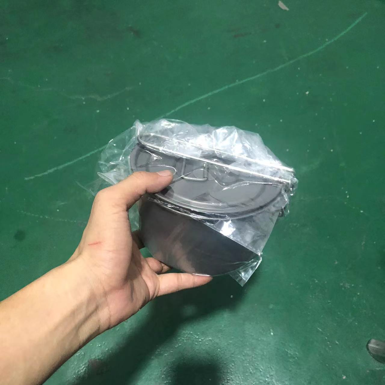 瑕疵冰花纯钛1000ml单柄锅（不锈钢手把，不带盖）