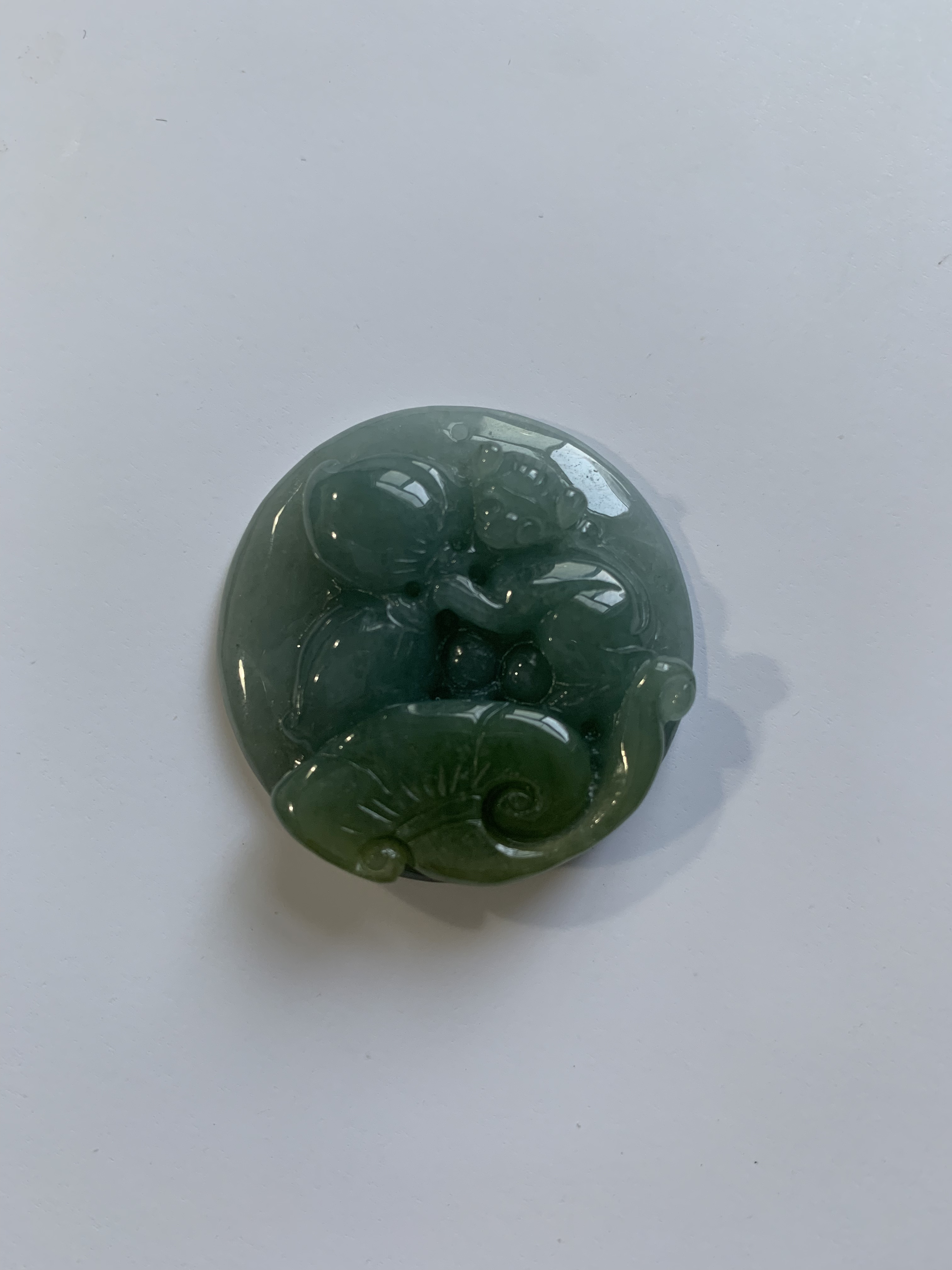 天然缅甸翡翠a货生肖猴吊坠蓝水灵猴献瑞事事如意健康美满