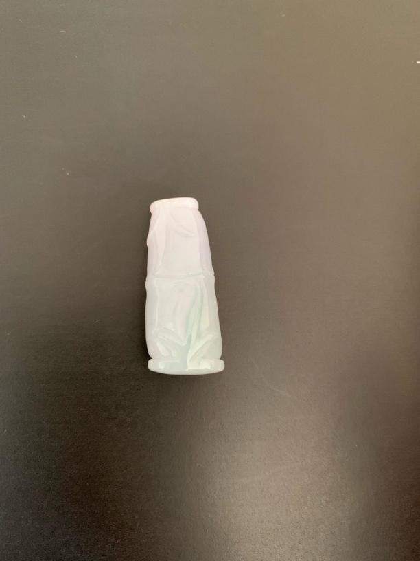 天然缅甸翡翠a货竹节吊坠生意兴隆虚心学习平安廉洁君子知足活力