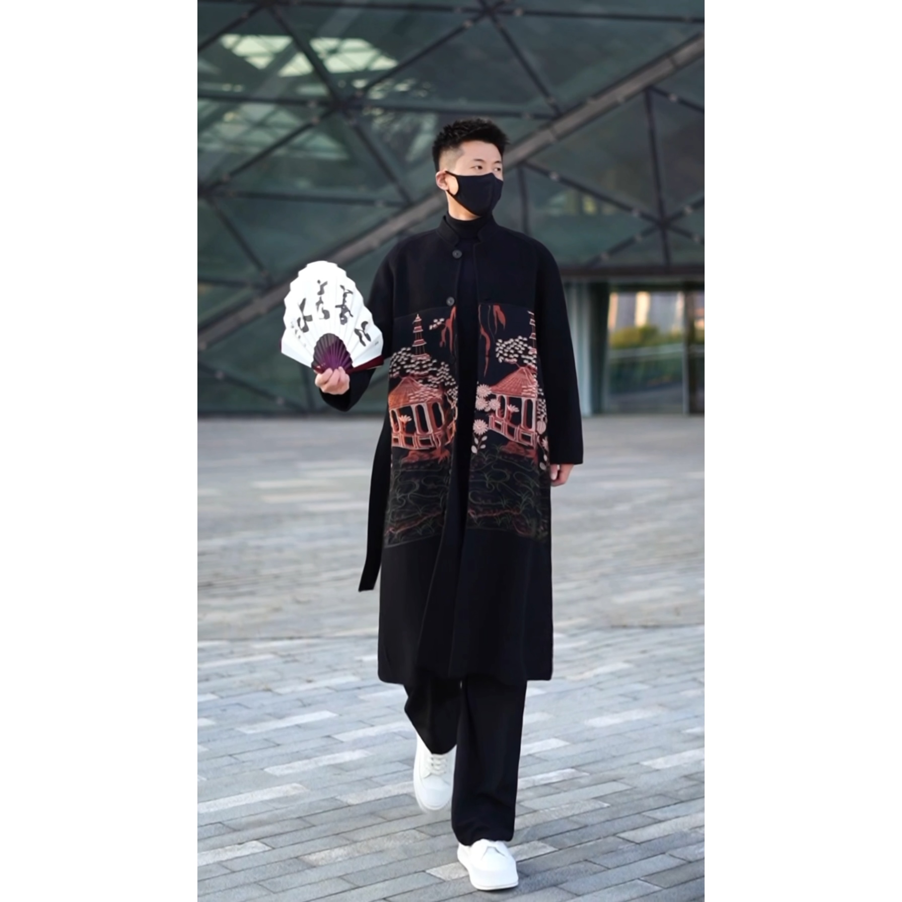 【YSFZ】设计师高级感新中式重工刺绣双层结构双面羊绒大衣