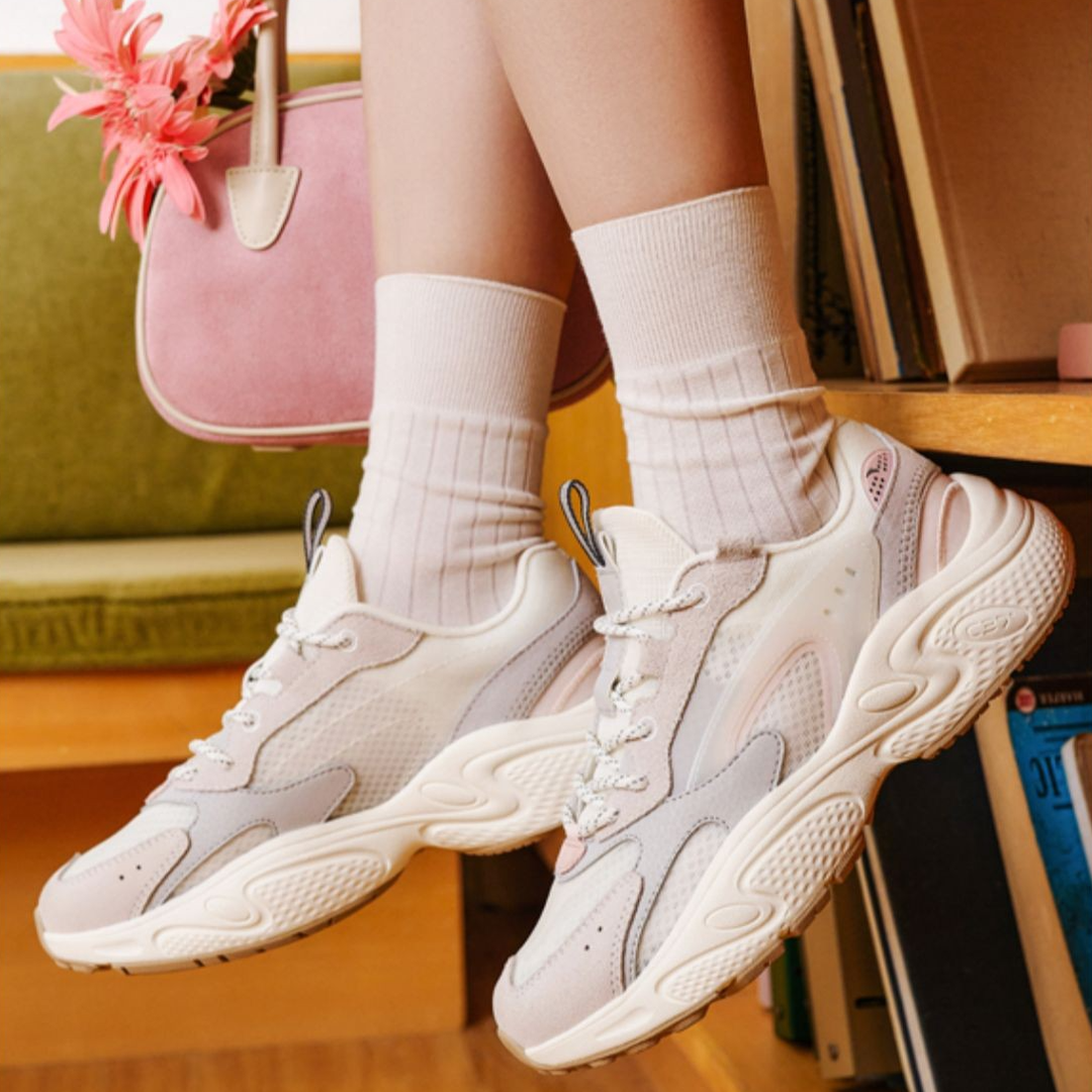 ANTA/安踏【C37 老爹鞋】女夏季潮流厚底休闲鞋网面运动鞋122428853