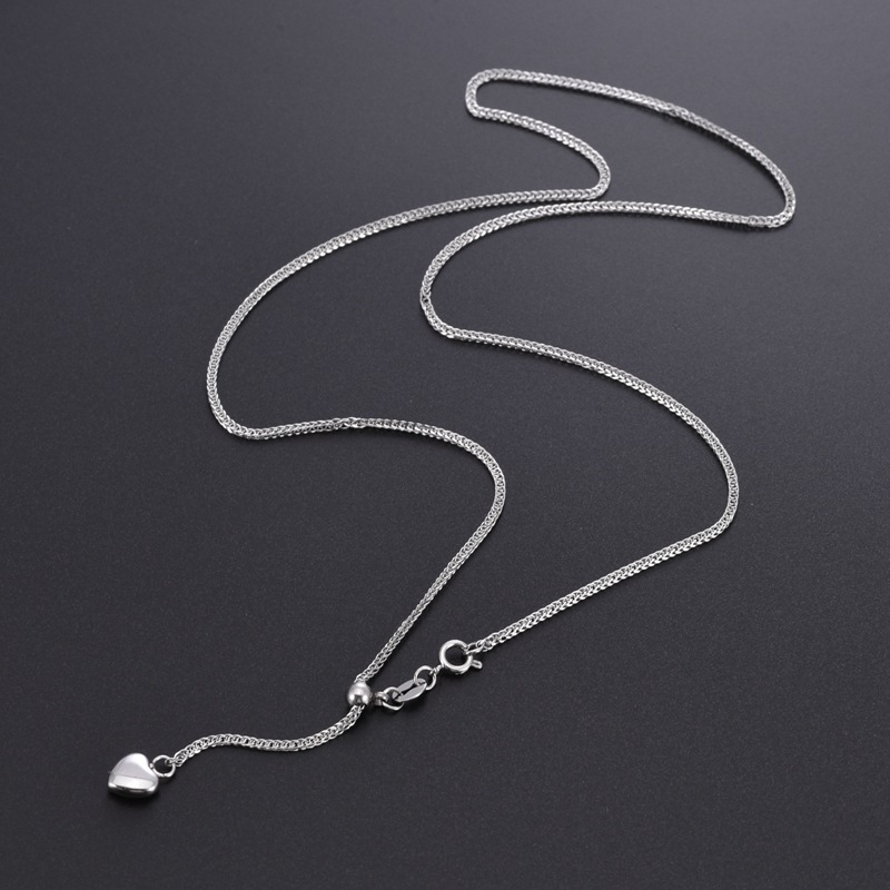 链子925银 114银链肖邦链可调节