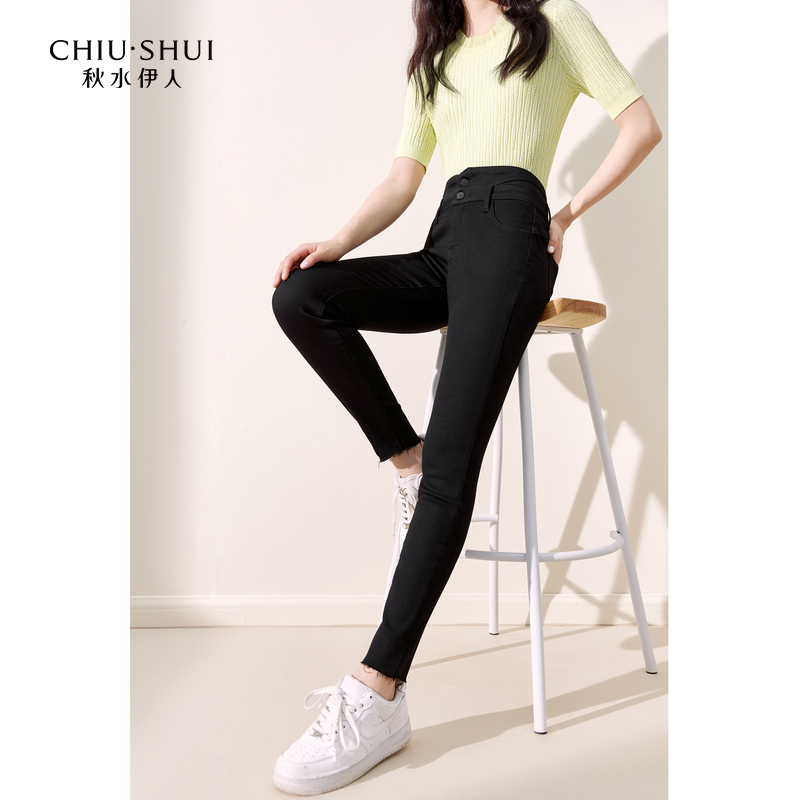 【直播】秋水伊人小脚牛仔裤秋季显高显瘦裤子623307A170200