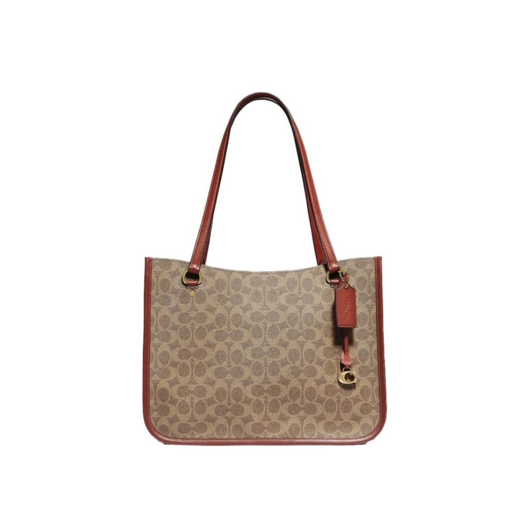 全新未使用 COACH/蔻驰 专柜Tyler35老花单肩包(35*27*13)C3889