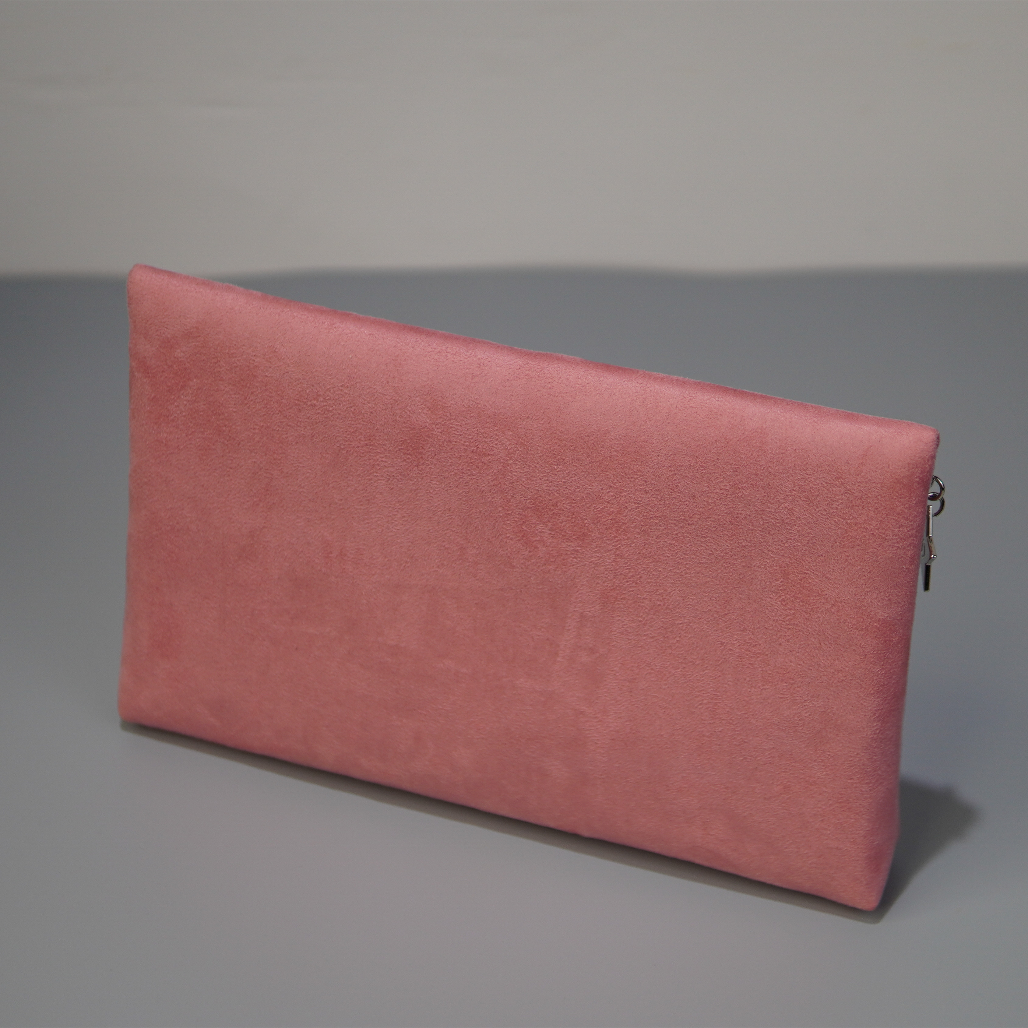 ly638 玫粉色大容量化妆包 便携简约收纳包 女士手拿包经典款