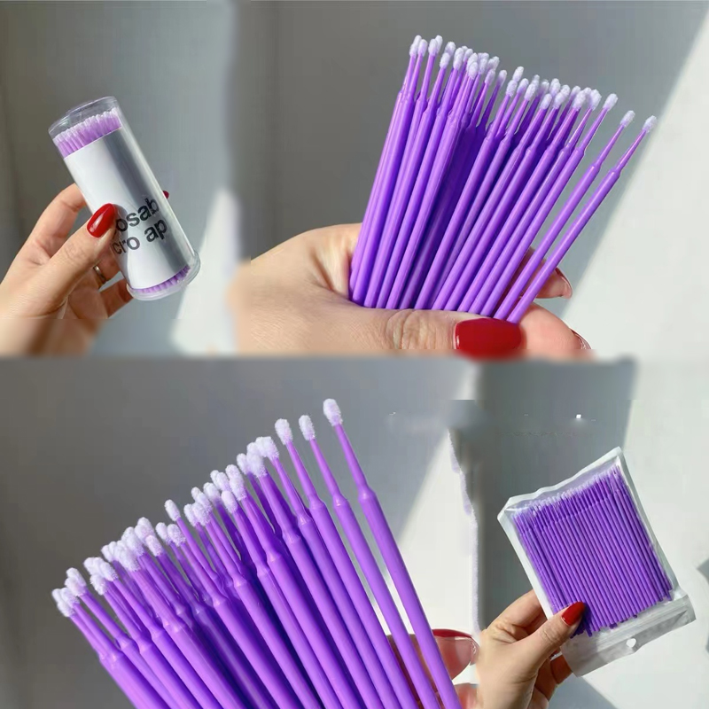 【包邮】纳米化妆棉签细头尖头改妆超细擦眼线美睫卸睫毛清洁纹绣