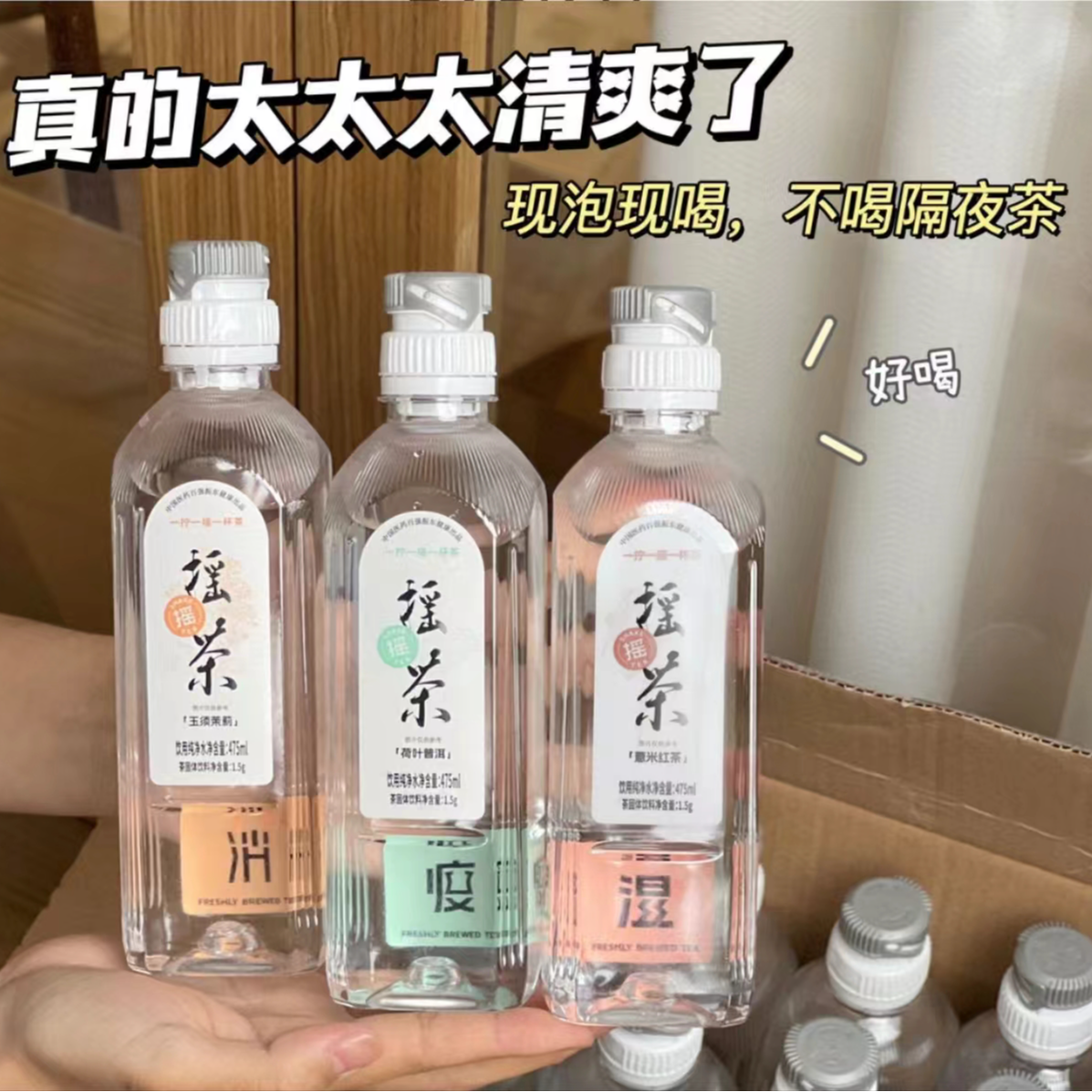 现泡茶-摇摇茶（神农浅尝）475ml*6瓶