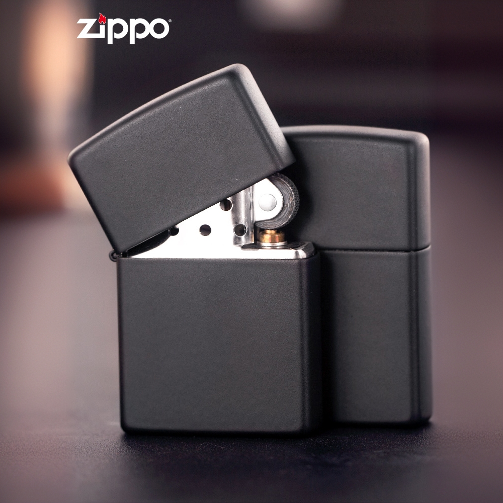 ZIPPO/之宝打火机218之宝正品美国原装正版黑色哑漆男士收藏MBJ1