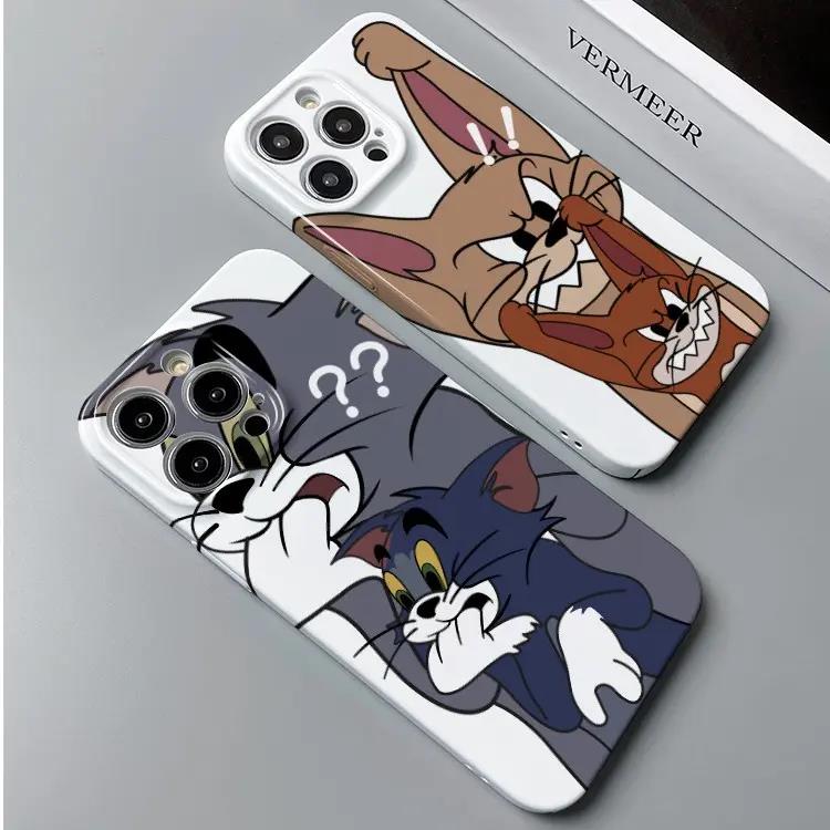 可爱猫和老鼠苹果15菲林硬壳iphone15promax/12/11手机壳xs/xr/78