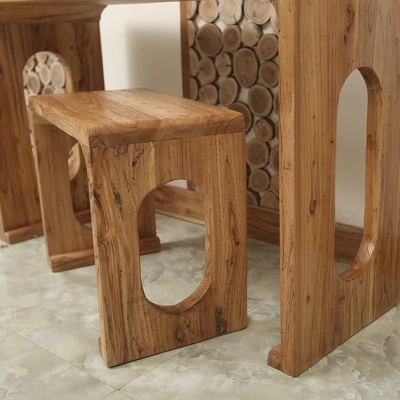 特价中式古琴桌凳古筝桌书画桌实木琴桌琴凳老榆木仿古国学课桌椅