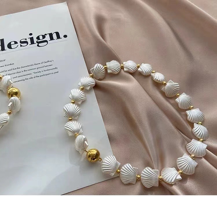 金源窗饰新款窗帘扎扣绑带贝壳磁扣玫瑰花绑带磁扣轻奢绑带